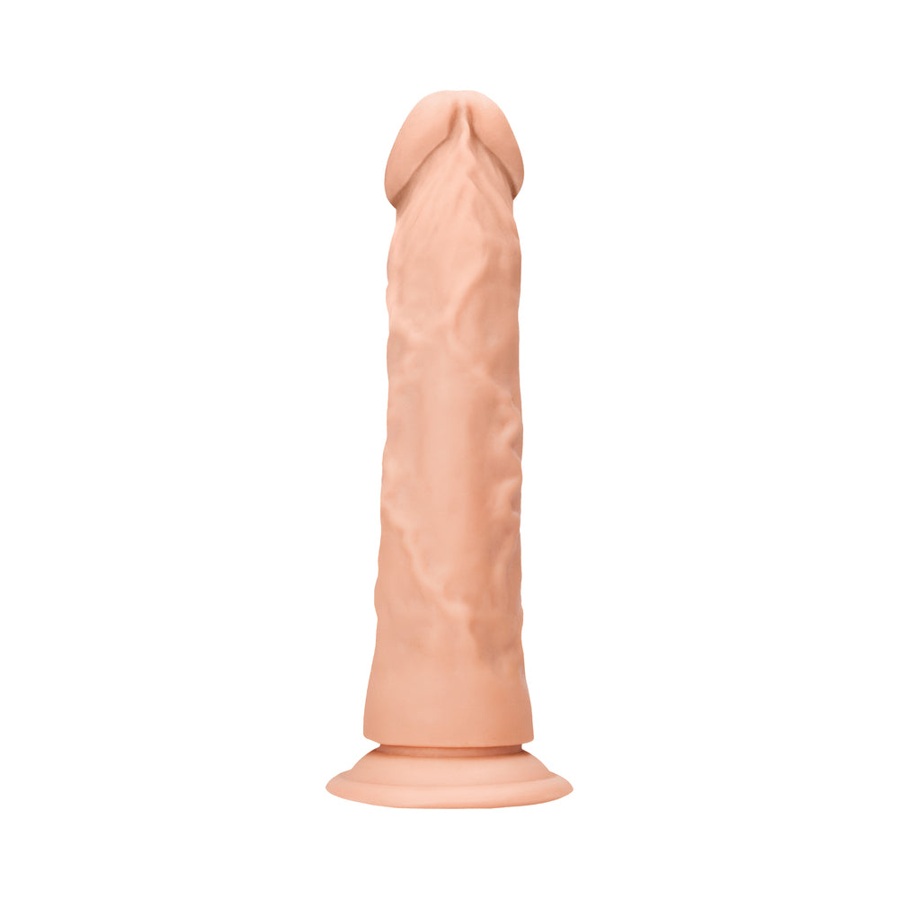Shots - RealRock Realistic 9 in. Dildo With Suction Cup Beige - Dildos - TPE/TPR/Elastomers