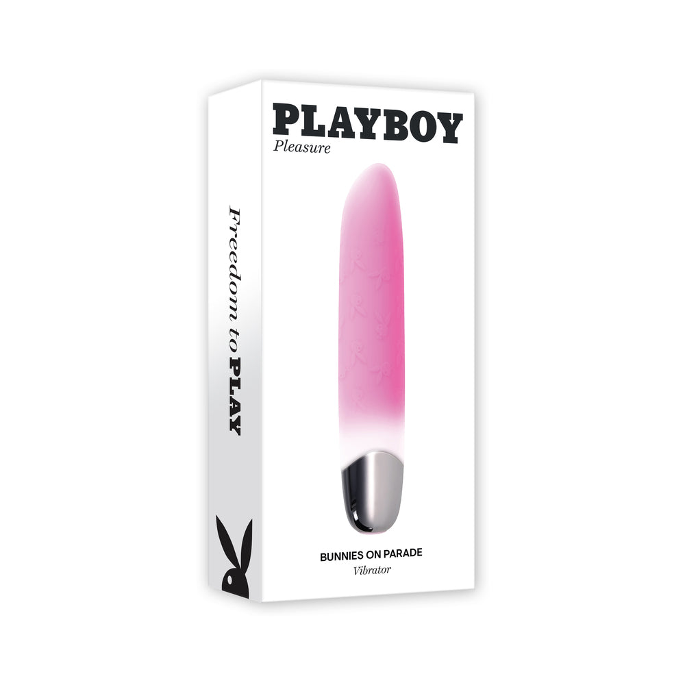 Playboy - Playboy Bunnies On Parade Rechargeable Pink - Vibrators - Silicone