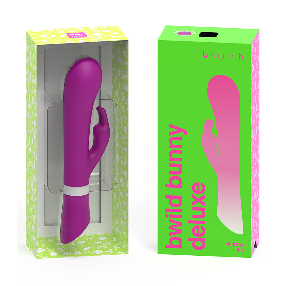 B Swish - B Swish Bwild Deluxe Bunny Vibrator Raspberry - Vibrators - Silicone