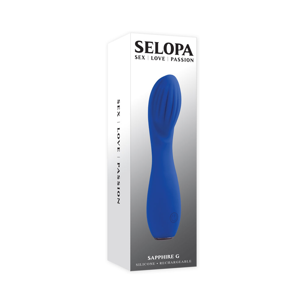 Selopa - Selopa Sapphire G Rechargeable Vibe Silicone Blue - Vibrators - Silicone