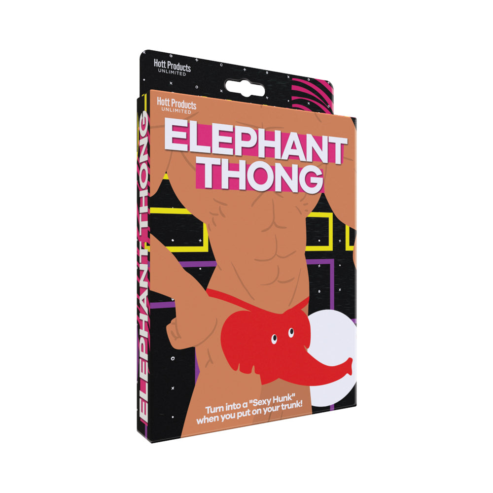 Hott Products - Elephant Thong Red O/S - Novelties & Games - Cotton
