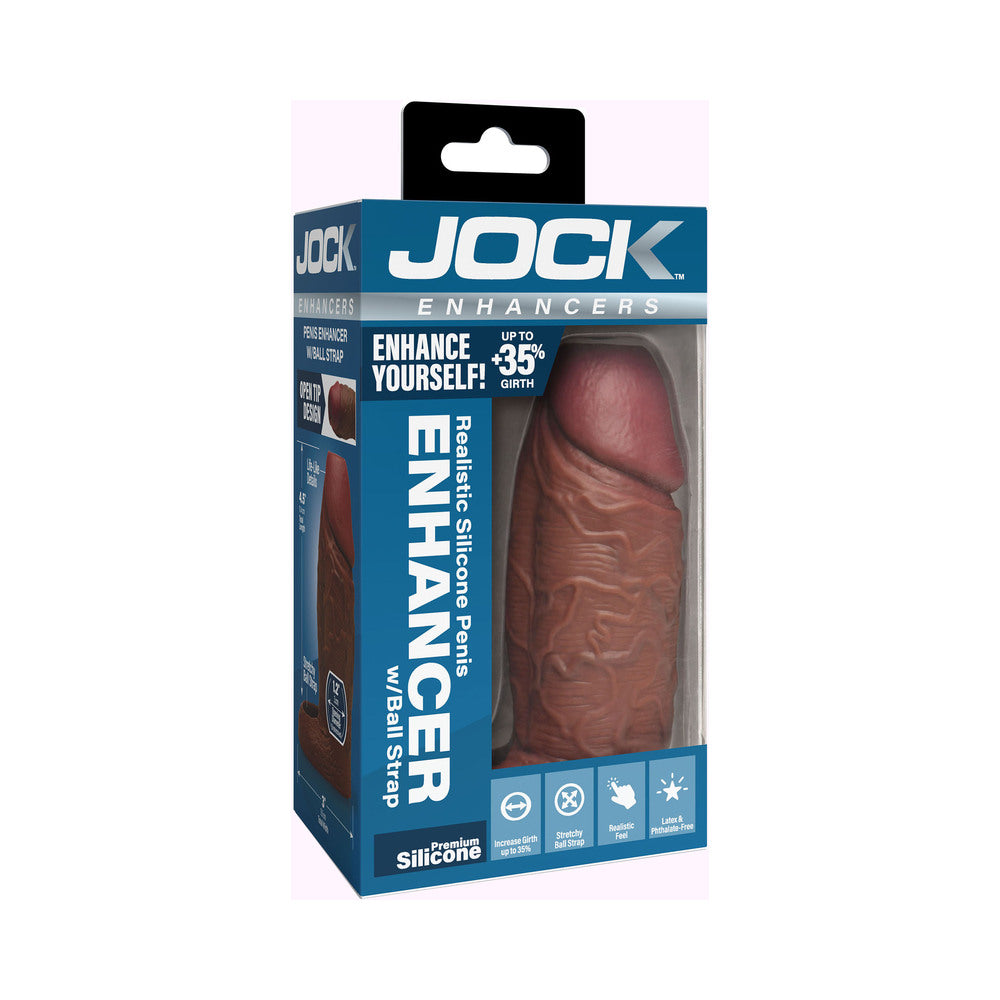 Curve Novelties - JOCK Silicone Penis Extension Sleeve Dark - Bondage & Fetish Toys - Silicone
