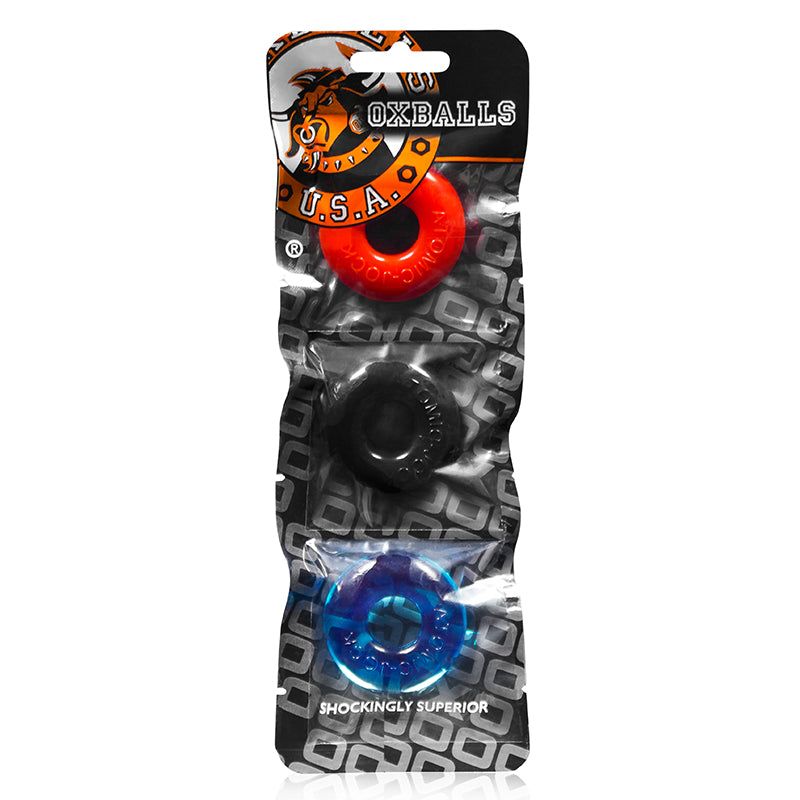Oxballs - OxBalls Ringer, 3-Pack Of Do-Nut-1, Small, Multicolor - Cockrings - TPE/TPR/Elastomers