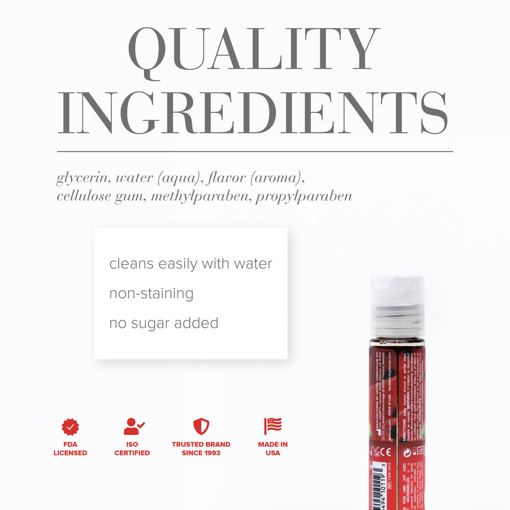 System JO - JO H2O Succulent Watermelon Flavored Water-Based Lubricant 1 oz. - Lubricants, Creams & Glides - Liquid