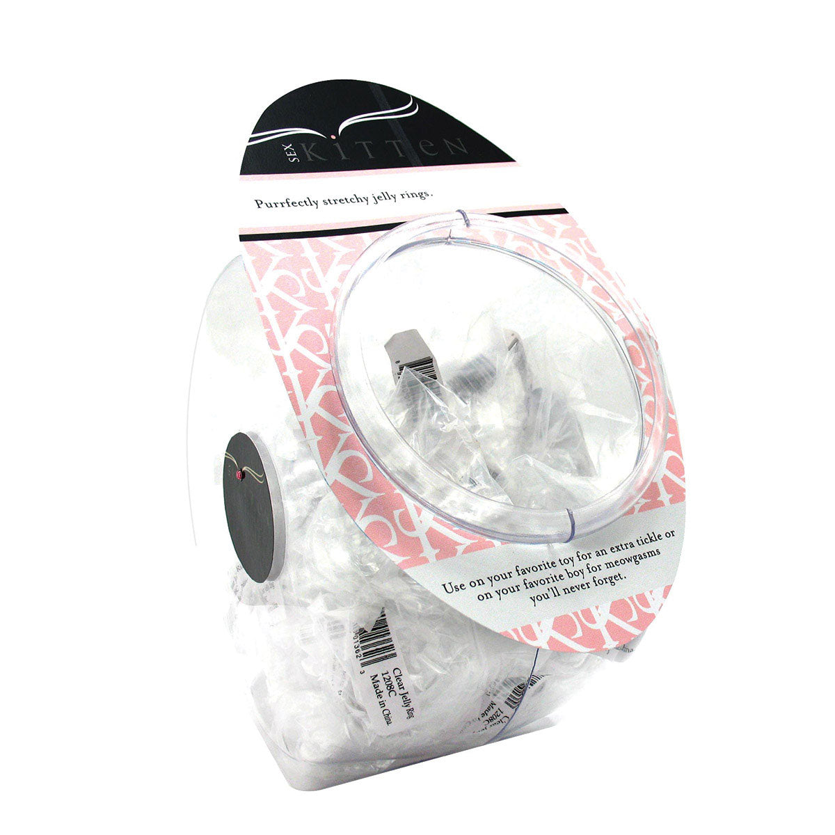 PHS International - Sex Kitten Jelly Whiskers C-Ring 72-Piece Fishbowl Display - Cockrings