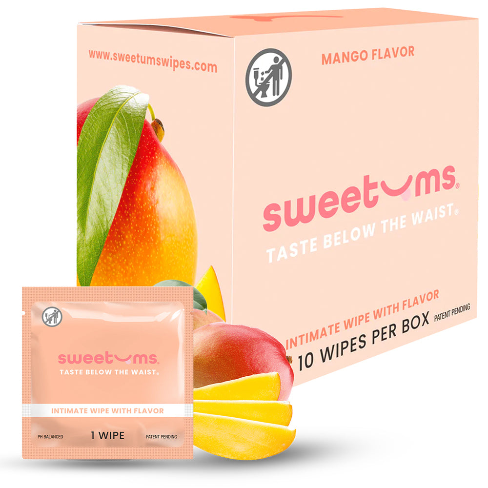 Sweetums - Sweetums Intimate Wipes Mango Flavor 10-Pack - Sexual Wellness