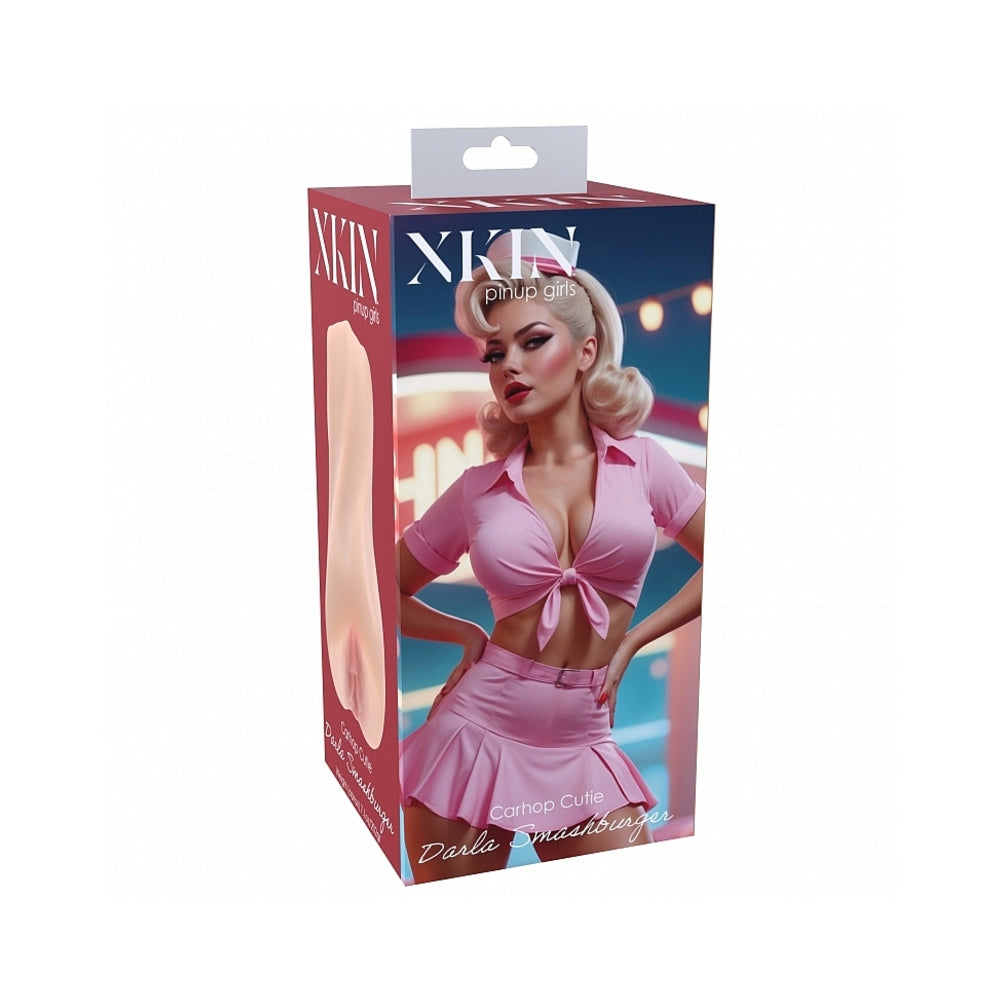 Shots - Xkin Pinup Girls Darla Smashburger Stroker Beige - Masturbation Aids for Males