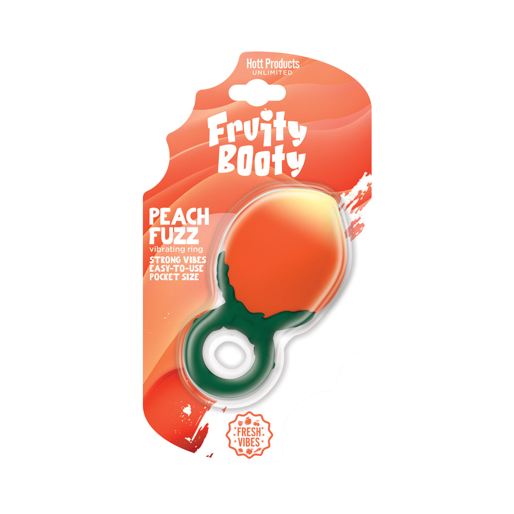 Hott Products - Fruity Booty Peach Fuzz Vibrating Ring - Vibrators