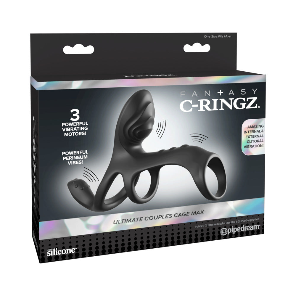 Pipedream - Fantasy C-Ringz Ultimate Couples Cage Max Black - Vibrators