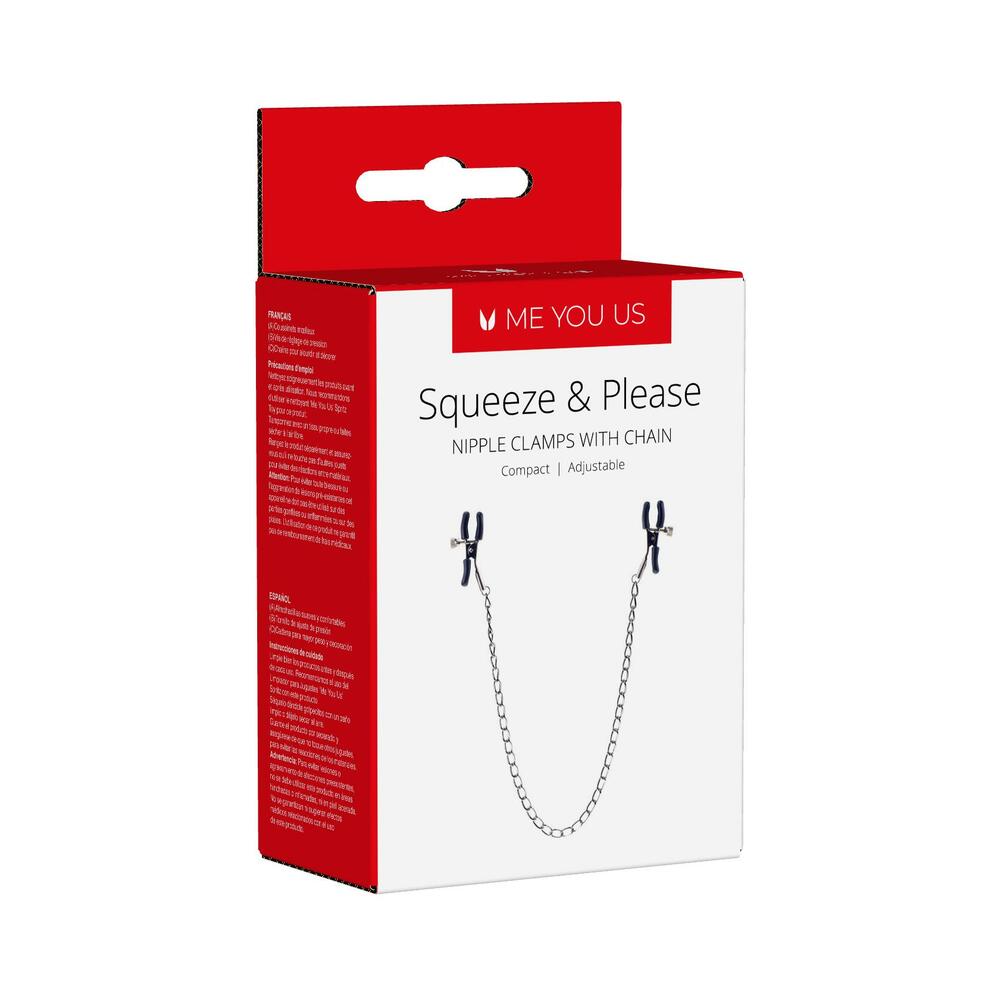 Me You Us - Me You Us Squeeze & Please Nipple Chain - Bondage & Fetish Toys - PVC