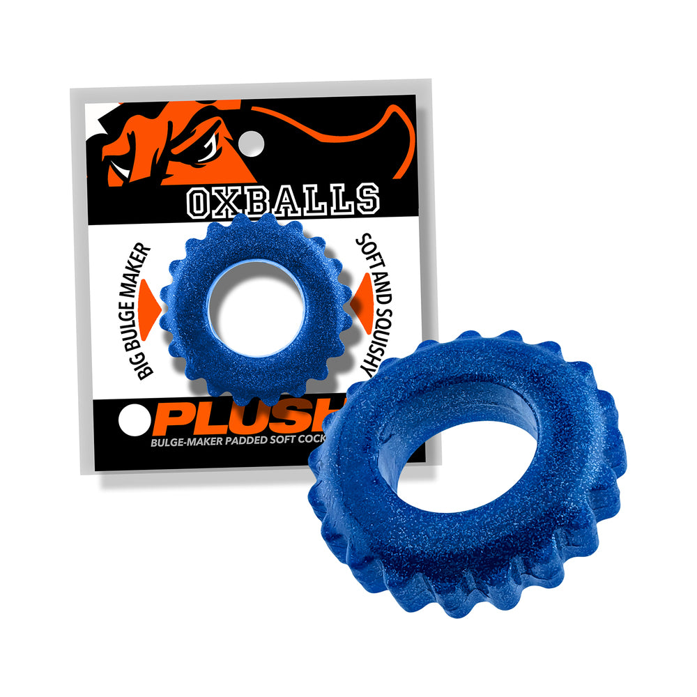 Oxballs - Oxballs Plushy Single Ring Blue Fire - Cockrings