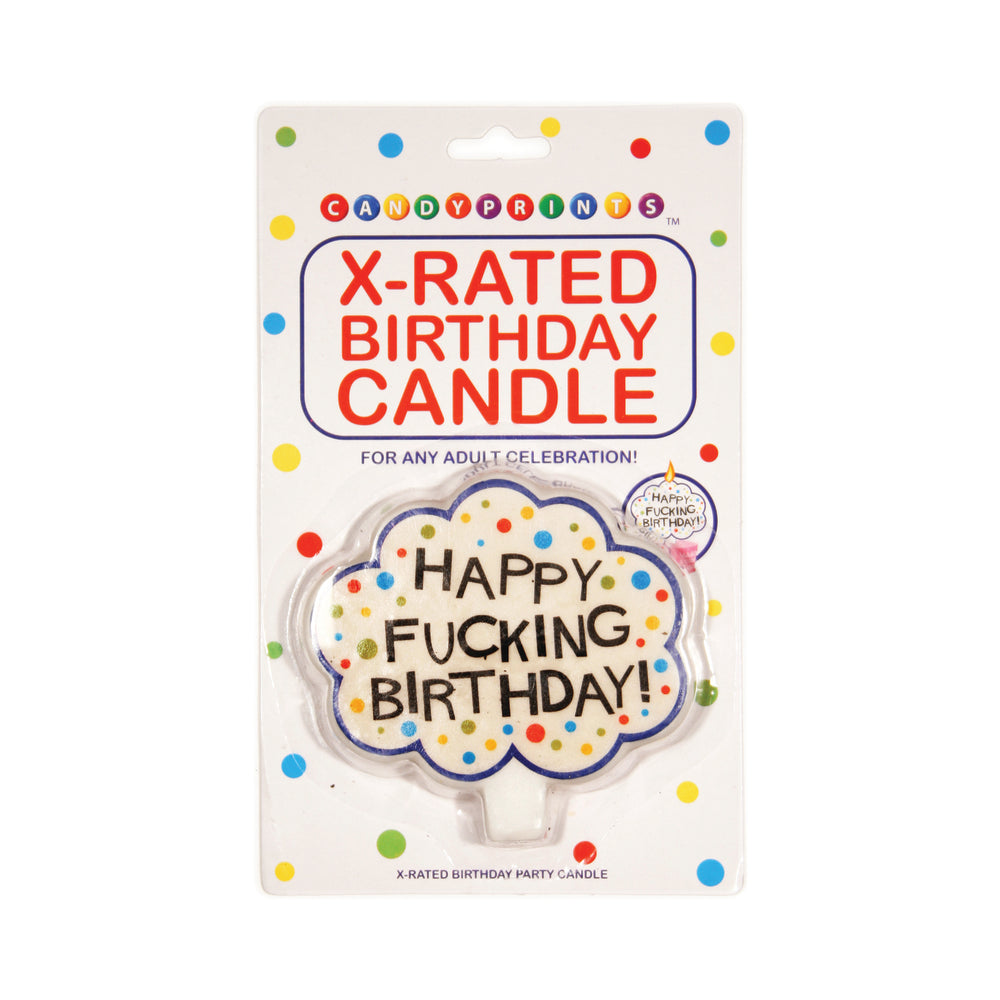 Little Genie - Happy Fucking Birthday! X-Rated Candle - Novelties & Games - Wax