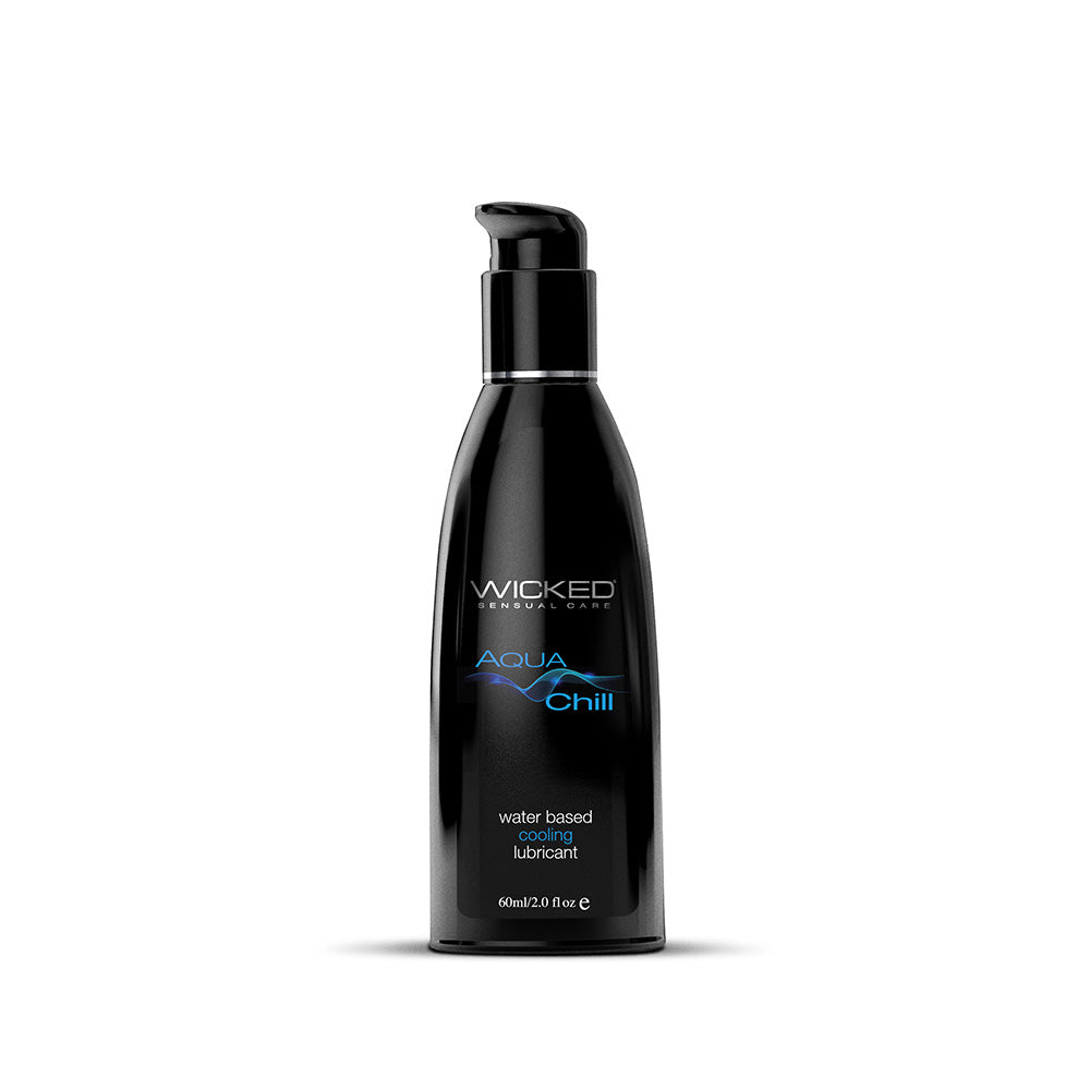 Wicked - Wicked Aqua Chill Water-Based Cooling Lubricant 2 oz. - Lubricants, Creams & Glides - Liquid