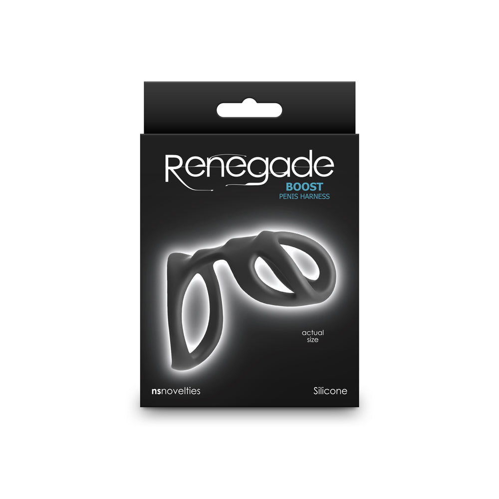 NS Novelties - Renegade Boost Black - Cockrings - Silicone
