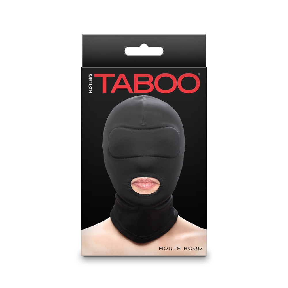 NS Novelties - Hustler Taboo Mouth Hood Black - General - Polyester