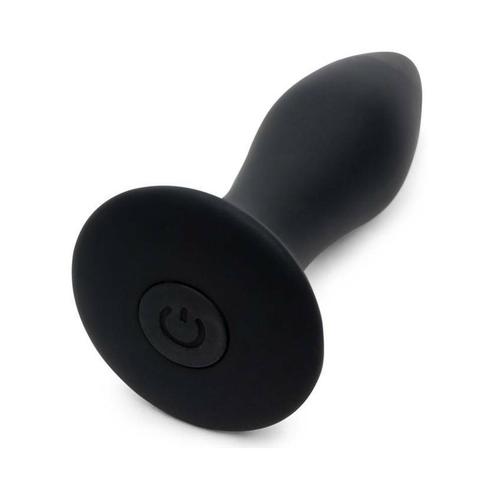 Fifty Shades of Grey - Fifty Shades of Grey Sensation Rechargeable Silicone Vibrating Butt Plug Black - Anal Toys & Stimulators - Silicone