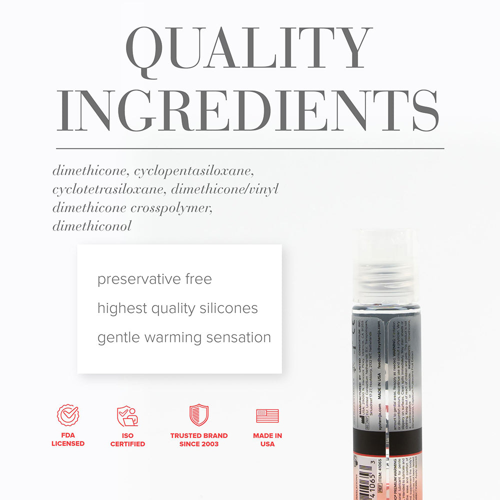 System JO - JO Premium Anal Warming Silicone-Based Lubricant 2 oz. - Lubricants, Creams & Glides - Liquid
