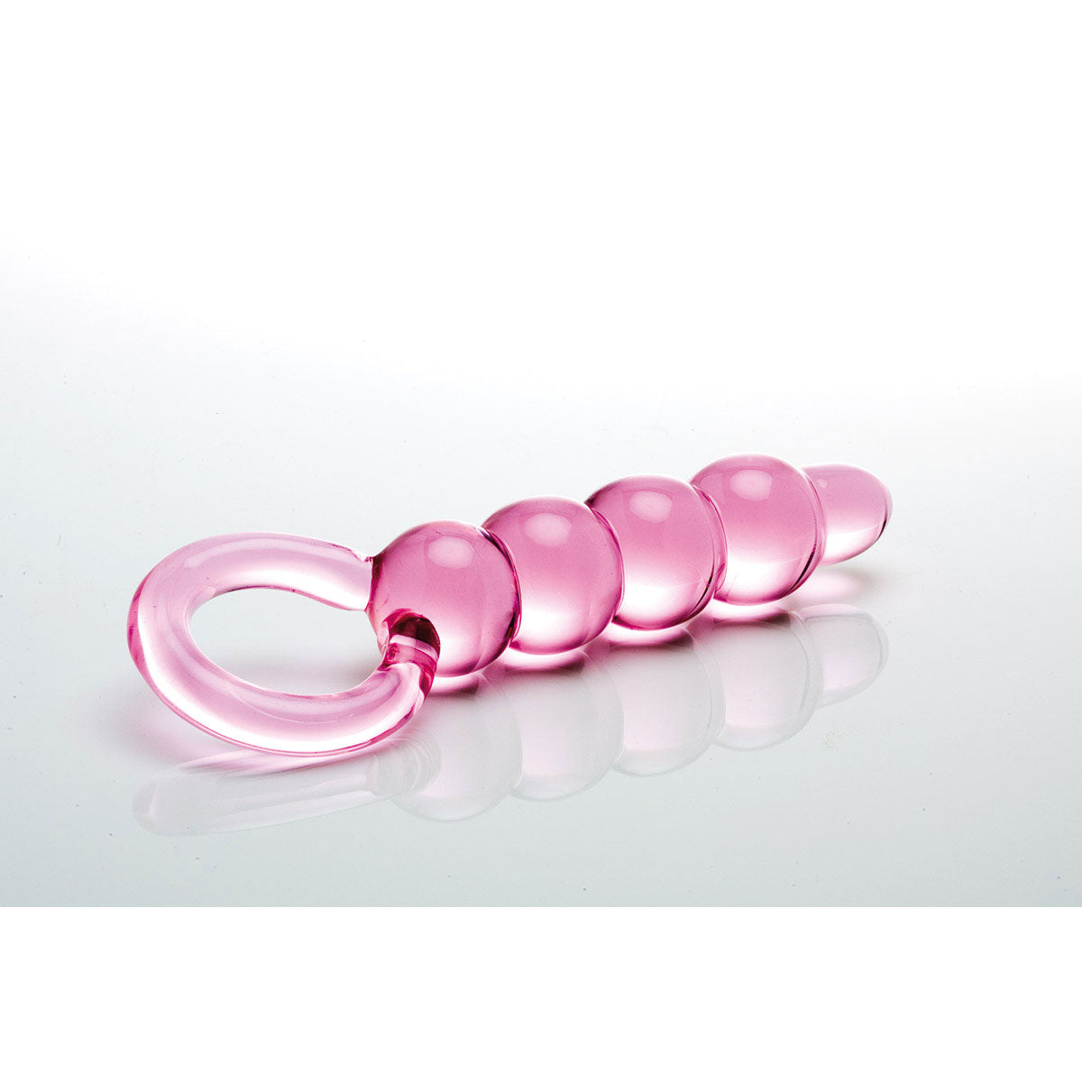 PHS International - Sex Kitten Pink Glass String of Pearls - Anal Toys & Stimulators - Glass