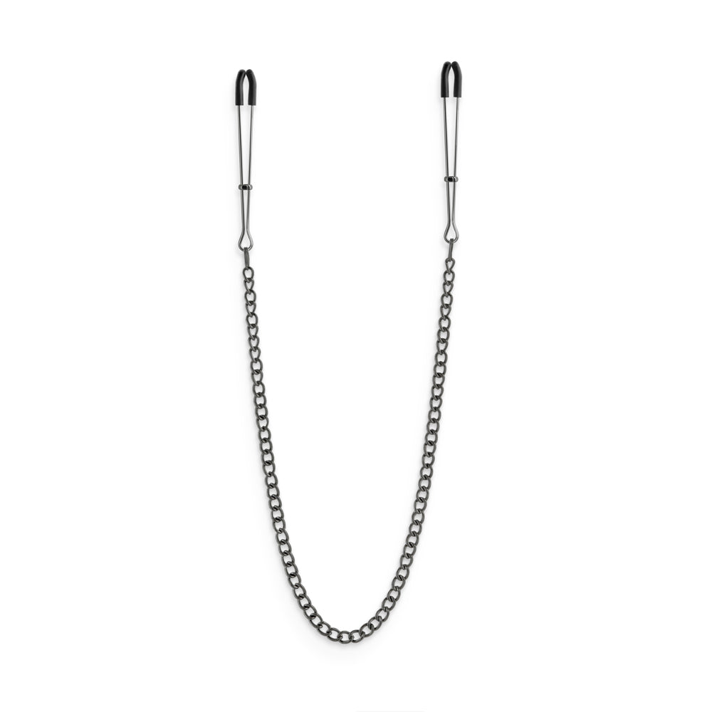 NS Novelties - Bound Nipple Clamps DC3 Gunmetal - Bondage & Fetish Toys - Metal