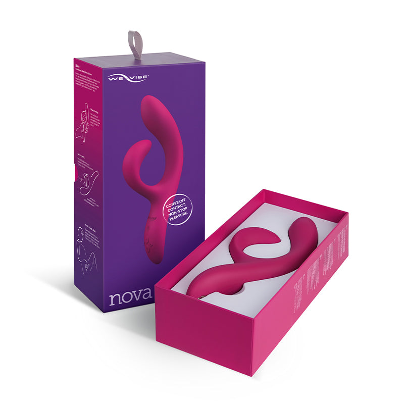 We-Vibe - We-Vibe Nova 2 Rechargeable Flexible Silicone Rabbit Vibrator Pink - Vibrators - Silicone