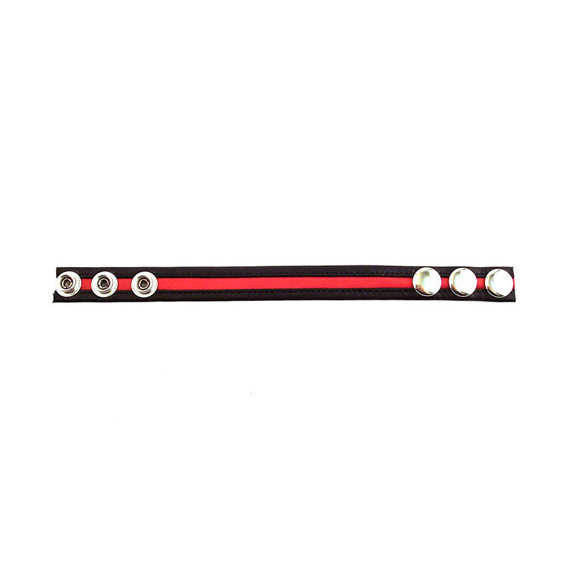 Rouge Garments - Rouge Cock Strap Black/Red - Cockrings - Leather