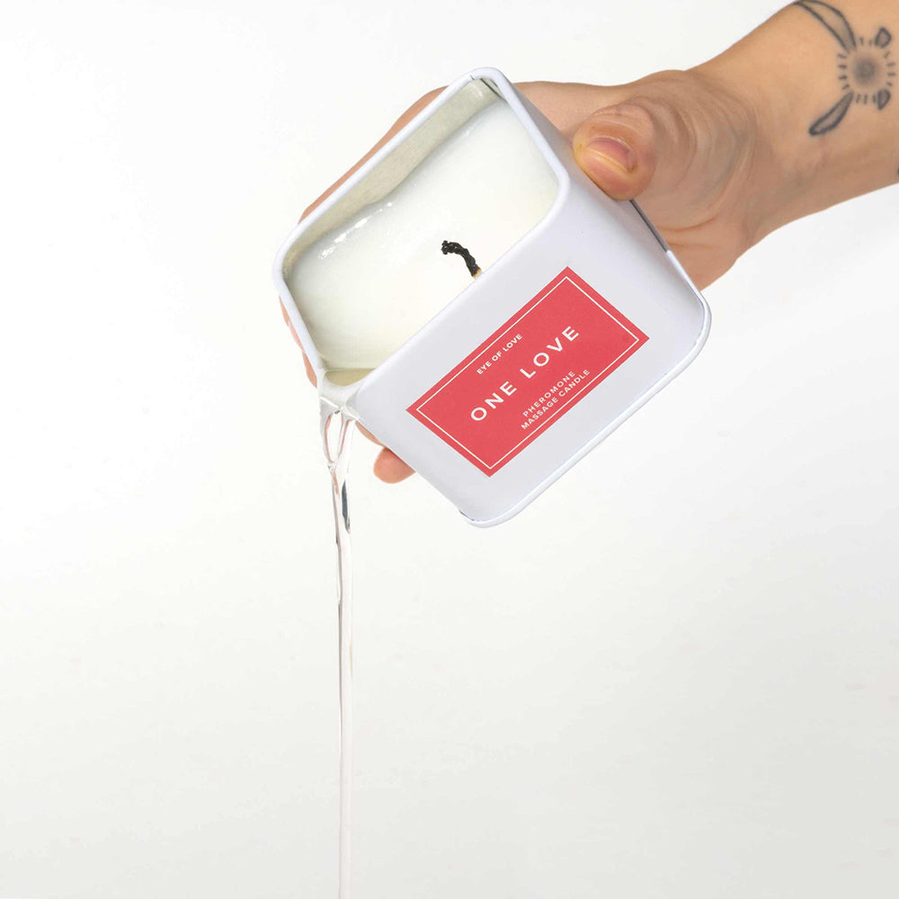 Eye of Love - Eye of Love One Love Attract Him Pheromone Massage Candle - Lubricants, Creams & Glides - Wax