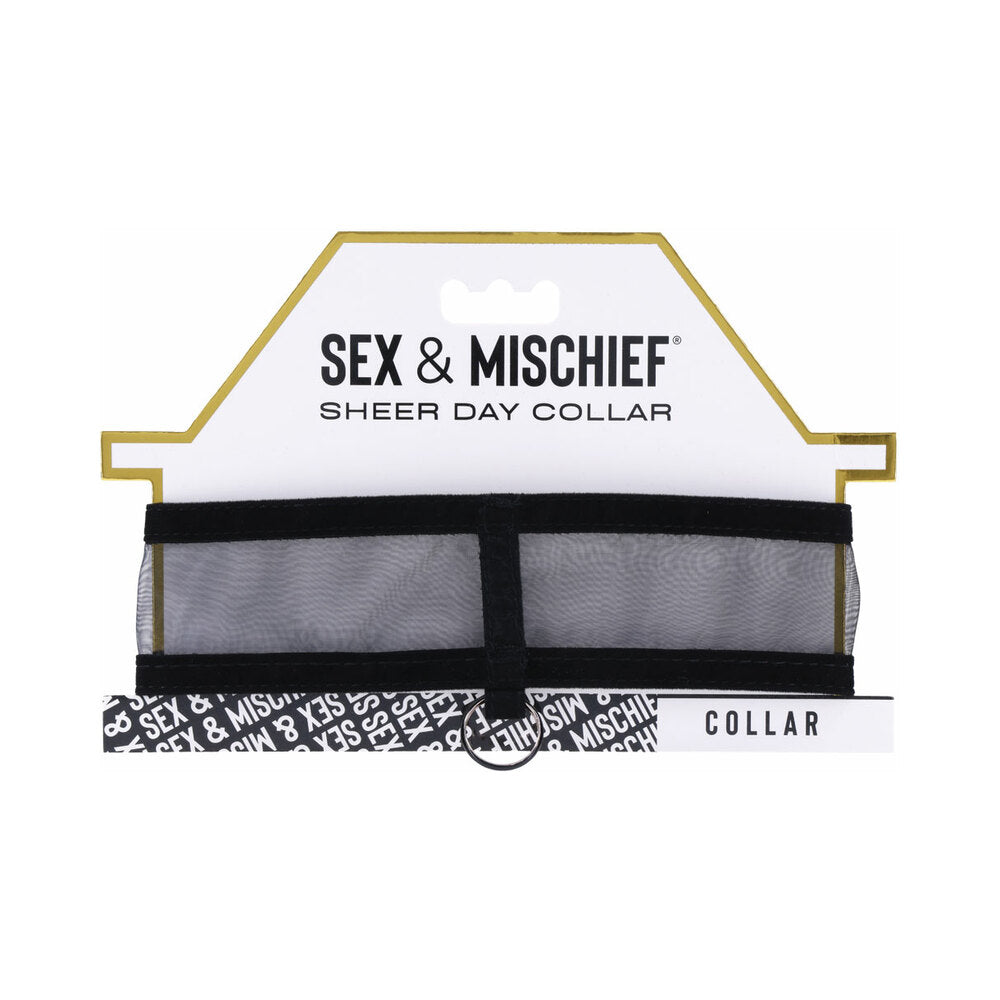 Sportsheets - Sportsheets Sex & Mischief Sheer Day Collar - Bondage & Fetish Toys - Polyester