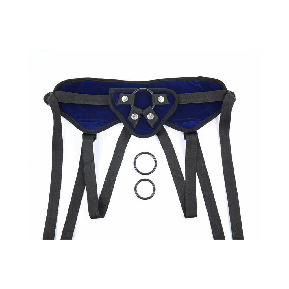 Sportsheets - Sportsheets Lush Adjustable Cobalt Strap-On Harness - Harnesses & Strap-Ons - Polyester