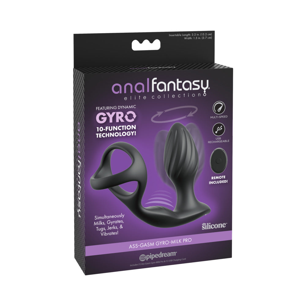 Pipedream - Anal Fantasy Elite Ass-Gasm Gyro-Milk Pro Black - Anal Toys & Stimulators