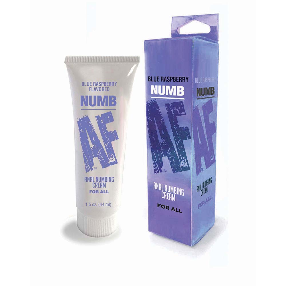 Little Genie - Numb AF Anal Desensitizer Blue Raspberry 1.5 oz. - Supplements & Enhancers - Cream