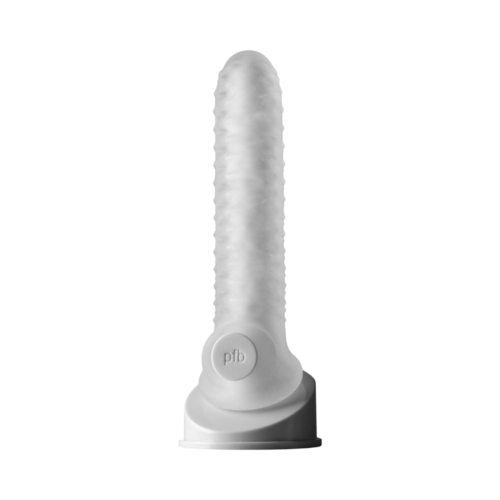 Perfect Fit - Perfect Fit Fat Boy Checker Box Sheath 7.5 in. Clear - Penis Extension & Sleeves