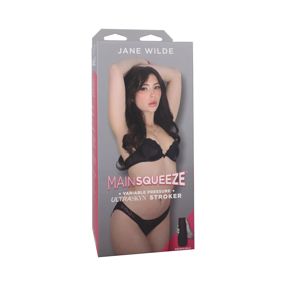 Doc Johnson - Main Squeeze Jane Wilde ULTRASKYN Stroker Pussy Vanilla - Masturbation Aids for Males - TPE/TPR/Elastomers