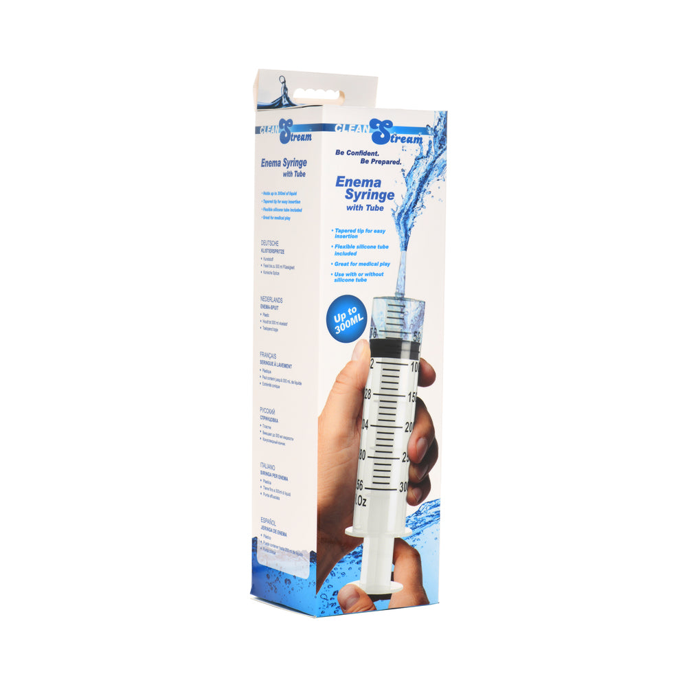 XR Brands - CleanStream 300ml Syringe with Tube - Sexual Wellness - Polypropylene