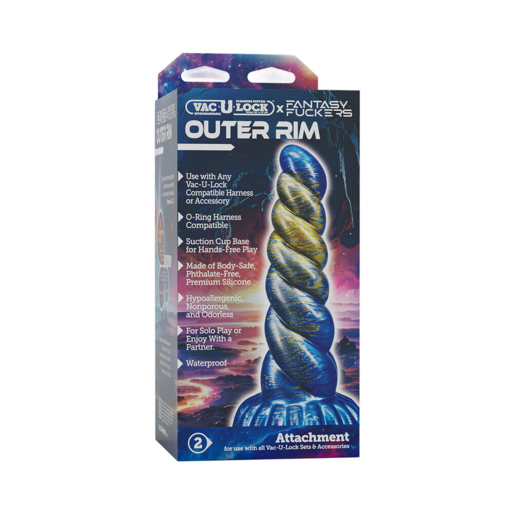 Doc Johnson - Vac-U-Lock x Fantasy Fuckers Outer Rim Blue/Gold - Dildos