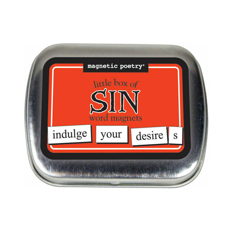 Magnetic Poetry - Magnetic Poetry Little Box of Sin Word Magnets - Novelties & Games