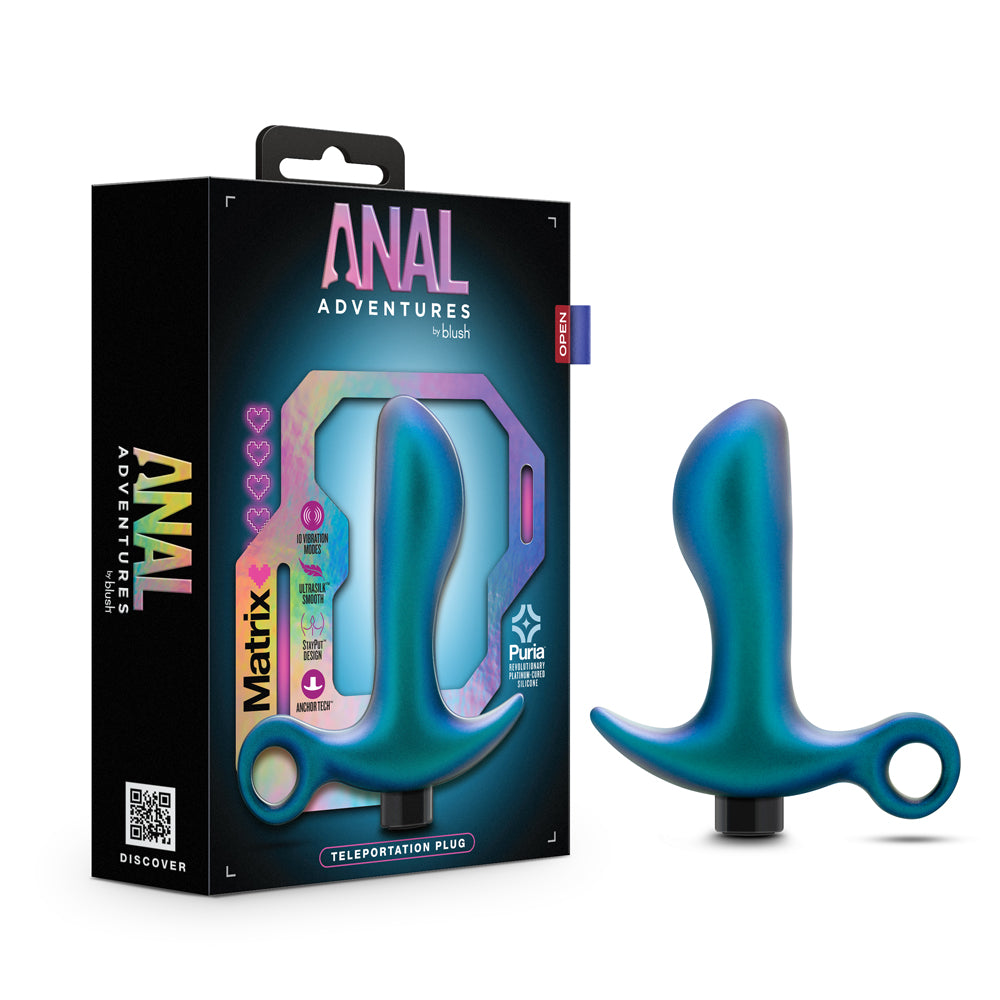 Blush - Anal Adventures Matrix Teleportation Plug Lunar Blue - Anal Toys & Stimulators - Silicone
