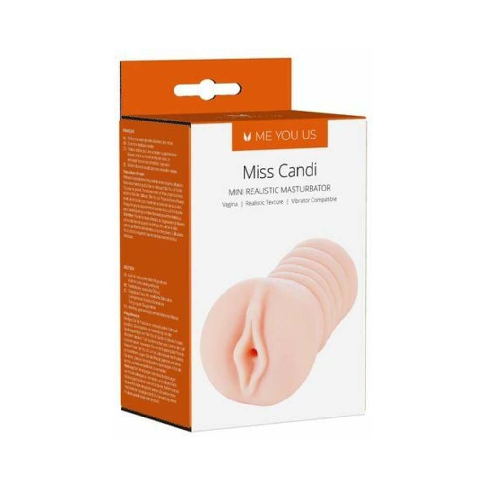 Me You Us - Me You Us Miss Candi Mini Realistic Masturbator Vanilla - Masturbation Aids for Males - TPE/TPR/Elastomers