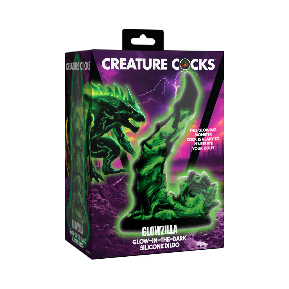 XR Brands - Creature Cocks Glowzilla Silicone Dildo - Dildos - Silicone