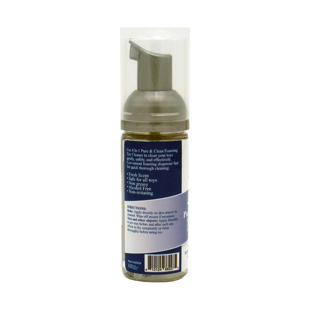 Adam & Eve - Adam & Eve 4 in 1 Pure & Clean Foaming Toy Cleaner 1.6 oz. - Lubricants, Creams & Glides - Liquid