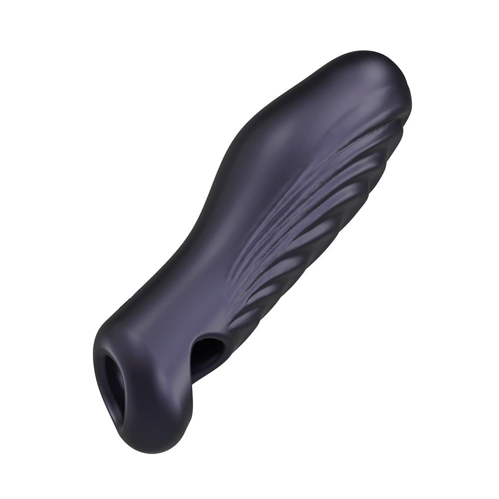 Lovely Planet MAN WAN Ryzer Penis Extender and Soft Masturbating Sleeve Black Plum