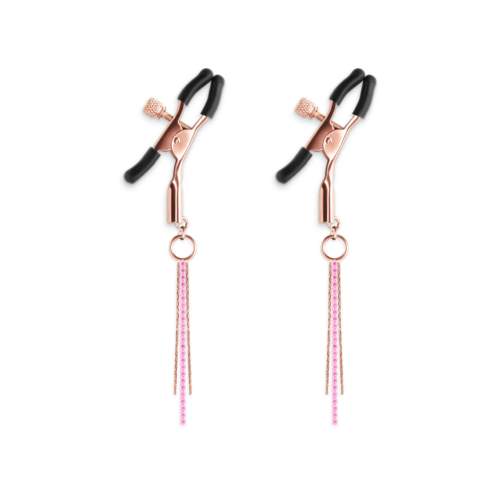 NS Novelties - Bound Nipple Clamps D3 Rose Gold - Bondage & Fetish Toys - Metal