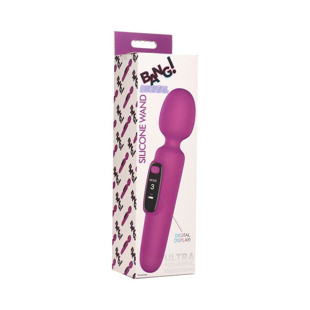 XR Brands - BANG! Digital Silicone Wand - Vibrators - Silicone