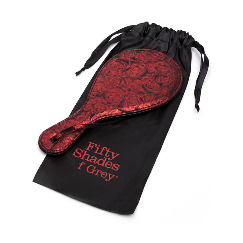 Fifty Shades of Grey - Fifty Shades of Grey Sweet Anticipation Faux Leather Round Paddle Red - Bondage & Fetish Toys