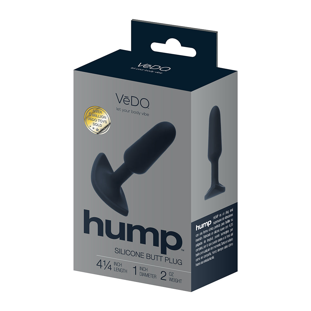 VeDO - VeDO Hump Silicone Anal Plug Black - Anal Toys & Stimulators
