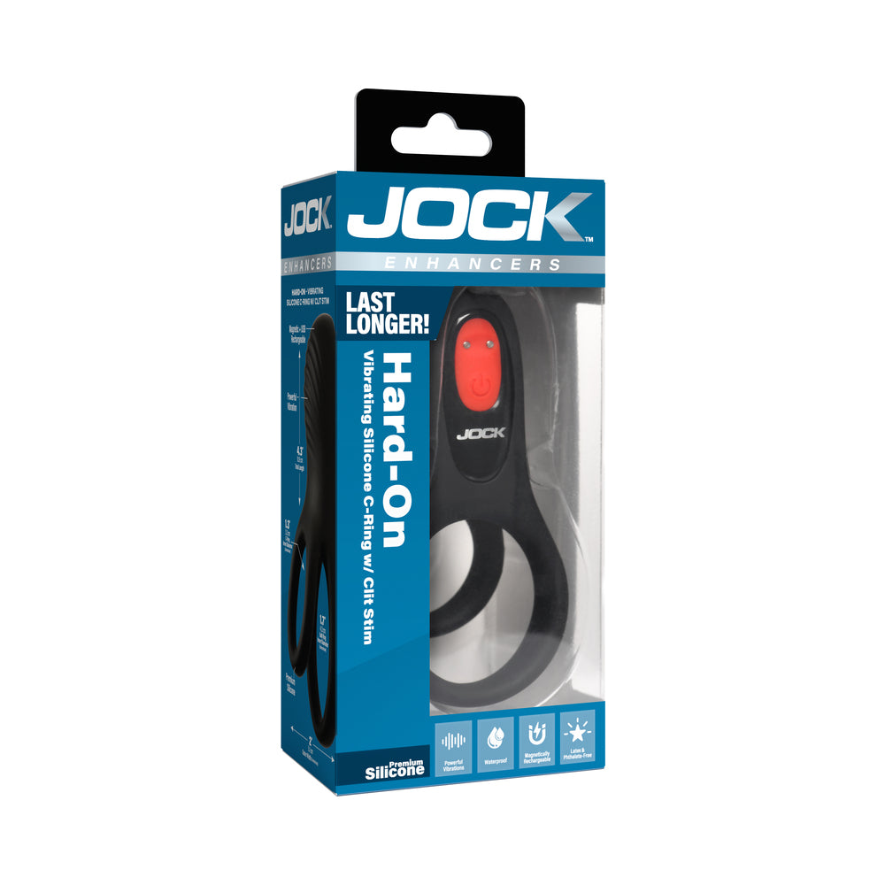 Curve Novelties - JOCK Enhancers Hard-On Vibrating Silicone C-Ring w /Clit Stim - General