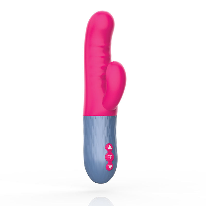FemmeFunn - FemmeFunn Essenza Rechargeable Silicone Dual Stimulation Thrusting Vibrator - Vibrators - Silicone