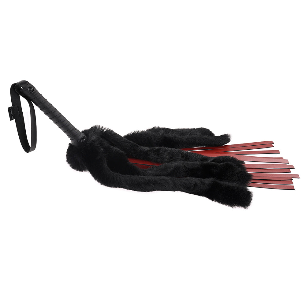 Sportsheets - Sportsheets Saffron Faux Fur Flogger with Faux Leather Strands - Bondage & Fetish Toys - Polyester