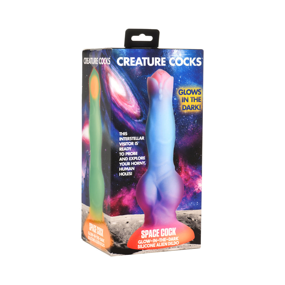 XR Brands - Creature Cocks Space Cock Glow-in-the-Dark Silicone Alien Dildo - Dildos - Silicone