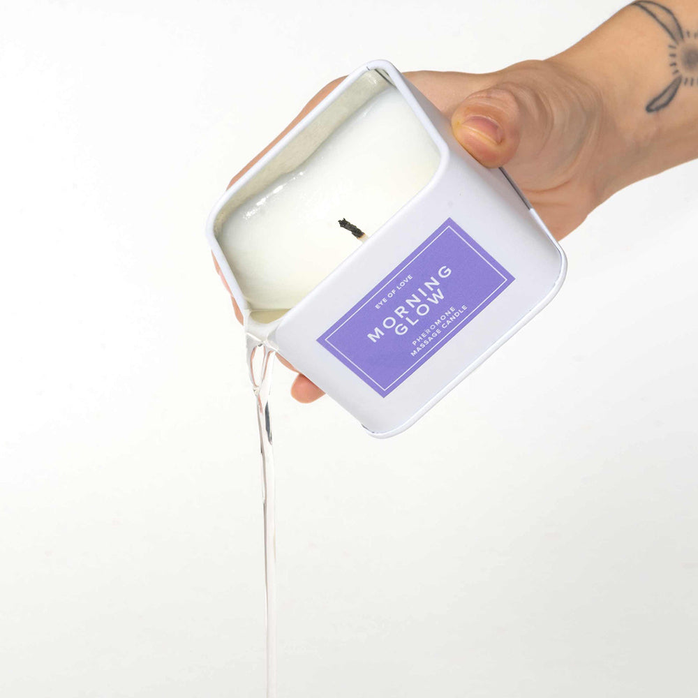 Eye of Love - Eye of Love Morning Glow Attract Him Pheromone Massage Candle - Lubricants, Creams & Glides - Wax