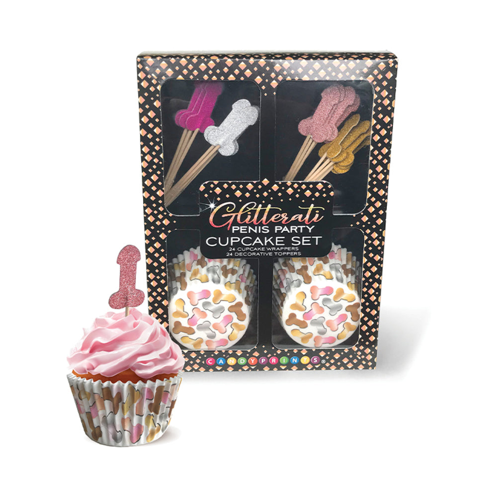 Little Genie - Glitterati Penis Party Cupcake Set - Novelties & Games